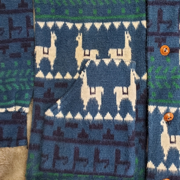 Around the World Wool Button down Sweater - Picture 3 of 11